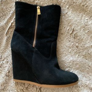 Coach Danee wedge suede boots